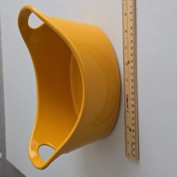 Rachael Ray Stoneware Open Baker Yellow Extra Wide Handles 2 Quart - Picture 10 of 16